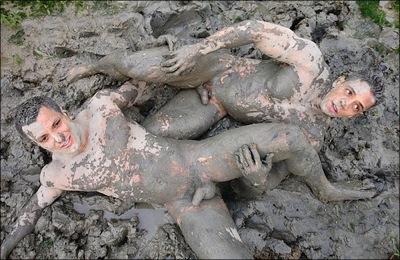 Gay Mudwrestling 25