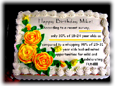 "Happy Birthday, Mike! Did you know..." written by Tinypliny